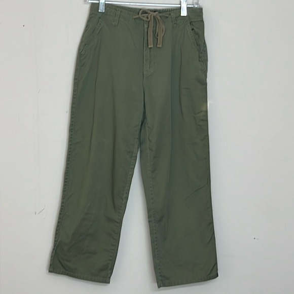 Casey & Max Pants - 🌞 Casey & Max Vintage green casual elastic draw string capri trousers women 8